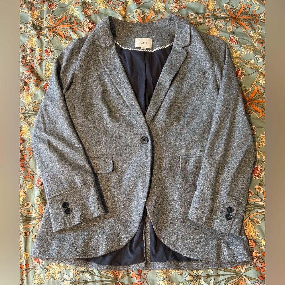 LOFT Women's Gray Blazer